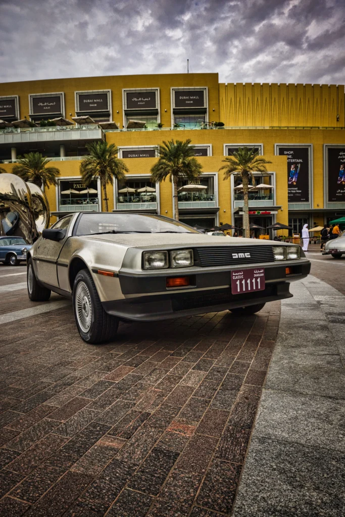 Vintage DeLorean DMC-12 Antique Car – Iconic Retro Design