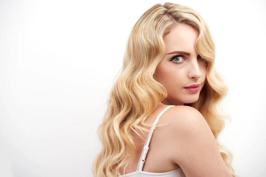 Portrait of a blonde woman — cinematic elegance and light by DICAPLO