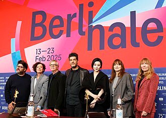 35mm film projector screening entry at Berlinale 2025 cinema