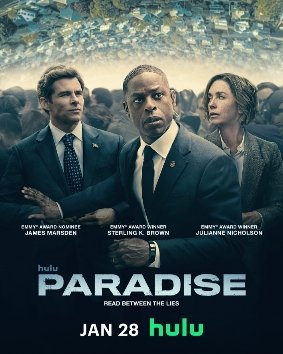 Sterling K. Brown in Paradise Hulu sci-fi political thriller series poster