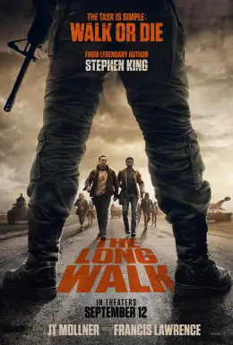 “The Long Walk 2025 dystopian thriller poster — Stephen King adaptation”
